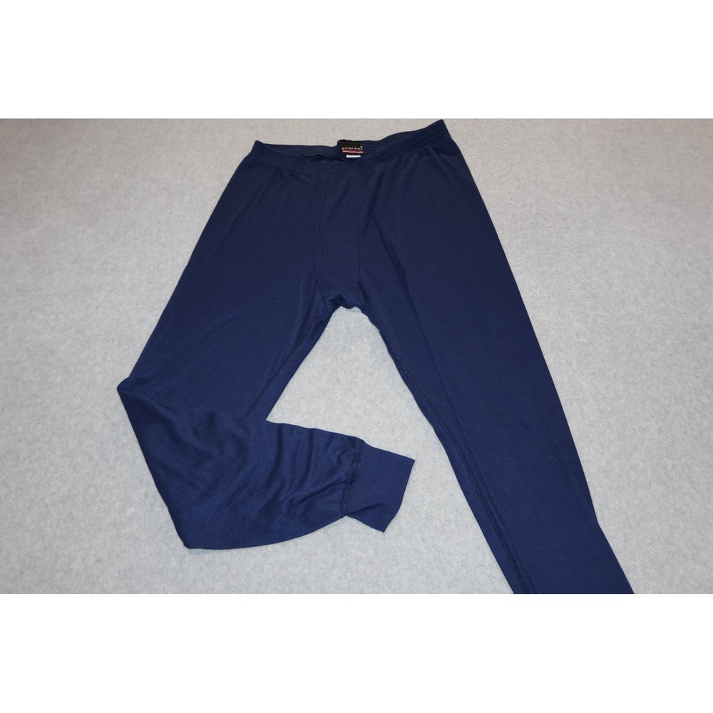 Polarmax Thermal Pants Men Large Blue Performance Base Layer Made in USA